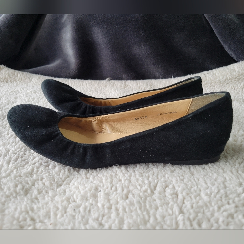 J.Crew Black Suede Flats size 8.5